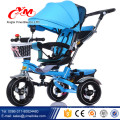 Alibaba bon fournisseur bon marché bébé tricycle pour 2 ans garçon / bébé premier tricycle avec barre de poussée / Russie vente chaude bébé trike